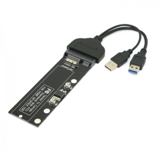 CableCC, Adattatore USB 3.0 a 12 + 6 pin SSD HDD per disco rigido SATA a 22 pin, per SSD A...