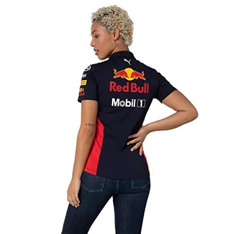 Red Bull Racing Official Teamline Polo Maglietta, Donna Large - Abbigliamento Ufficiale