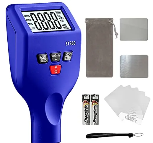 Spessimetro per Vernice Auto, Digitale Thickness Gauge 0-1500um Misuratore Spessore del Ri...