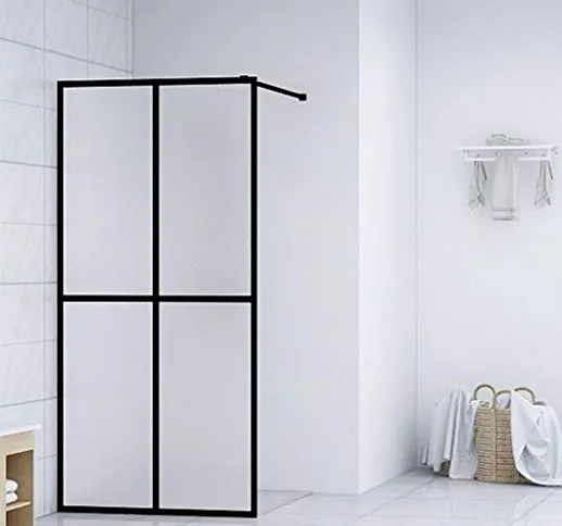 VidaXL - Parete per doccia calpestabile, in vetro temprato, 80 x 195 cm