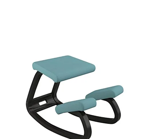 Varier Variable Seduta Ergonomica, Poliestere, Azzurro, 72x52x51 cm