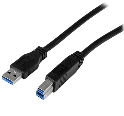 StarTech.com USB3CAB1M Cavo USB 3.0 Superspeed da A a B, M/M, 1 m, Nero