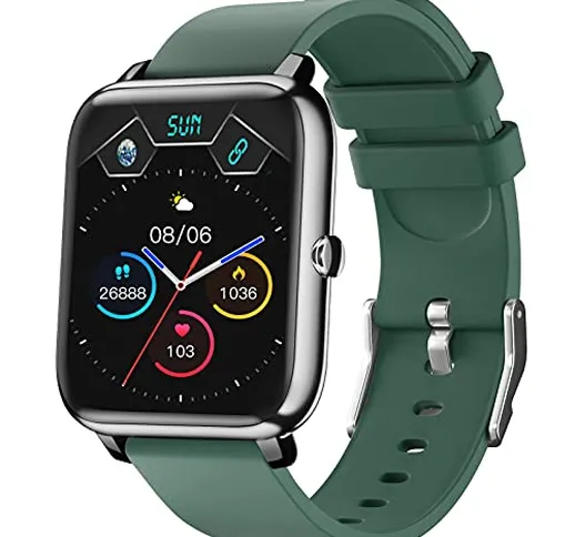 Smartwatch, IDEALROYAL Orologio Fitness Uomo Donna Smart Watch con Impermeabile Cardiofreq...