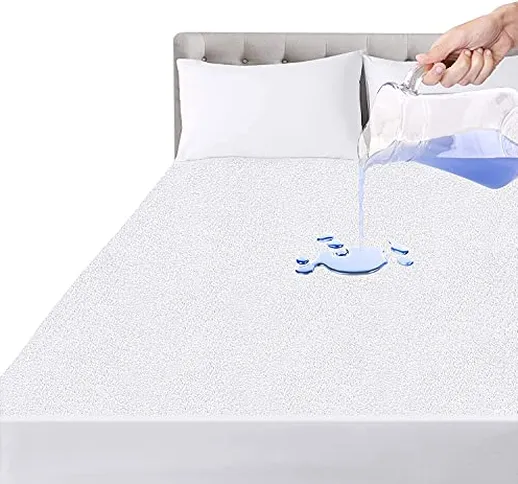 Utopia Bedding Impermeabile Coprimaterasso Singolo 90 x 200 cm, Premier Coprimaterasso in...