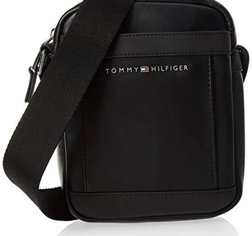 Tommy Hilfiger TH Metro Mini Reporter, Borse Uomo, Nero (Black), 1x1x1 centimeters (W x H...