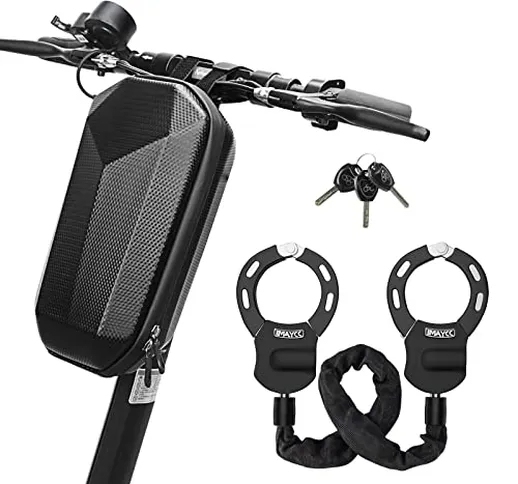 IMAYCC Lucchetto Manette Monopattino Elettrico Adulto, Catena Bicicletta Antifurto, Con Bo...