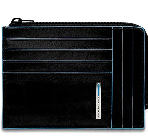 Piquadro Blue Square portamonete, porta documenti e carte di credito - PU1243B2 (Nero)