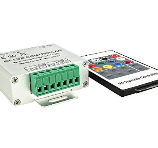 LEDLUX CL7015 Centralina RGBW Controller 4 Canali 12V 24V 4X3A Telecomando RF Remote Wirel...