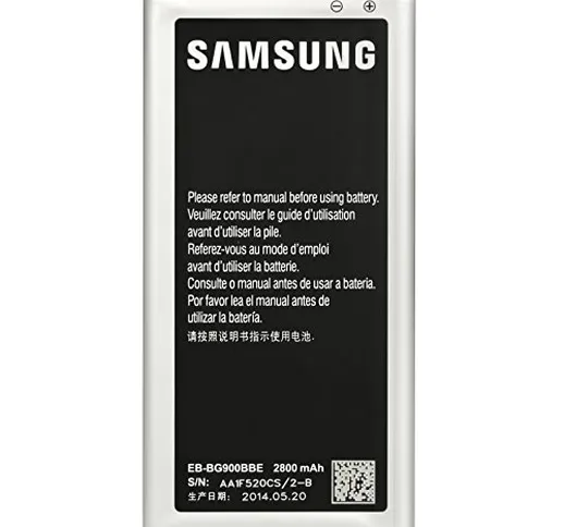 Samsung EB-BG900BBC - Batteria di ricambio agli ioni di litio, 2800 mAh, per Galaxy S5 S-5...