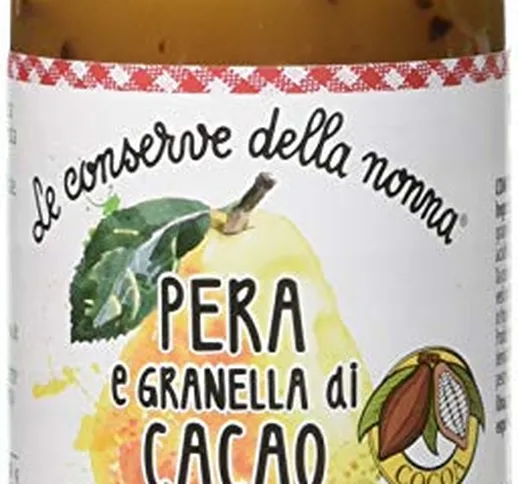 Le Conserve della Nonna Composta di Pera e Granella di Cacao - Confezione da 6 vasi, Total...