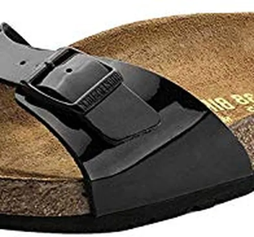 Birkenstock, Madrid BS 0040793, Sandali, Donna, Nero (Vernis Noir), 35 EU