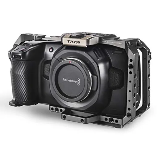 (Tilta Gray) TILTA TA-T01-FCC Pieno Gabbia Full Camera Cage for BMPCC 4K / 6K Cage Blackma...