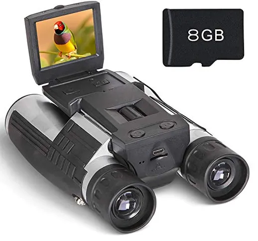 Binocolo Telecamera Videocamera Digitale 2"Display Lcd Telescopio 12x32 5 mp Videoregistra...