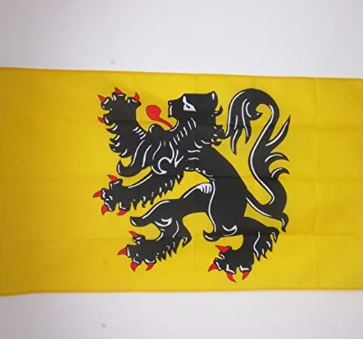 AZ FLAG Bandiera FIANDRE 150x90cm - Bandiera REGIONE FIAMMINGA in Belgio 90 x 150 cm