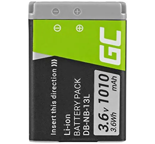 Green Cell® Batteria NB-13L NB13L per Canon PowerShot G1 X Mark II/III G5 X Mark II G7 X M...