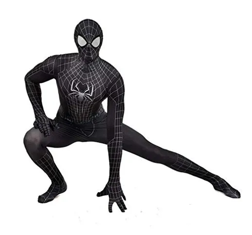 SPIDERSYBB Vestito Costume Film Cosplay del Supereroe Spiderman for Bambini Adulti Bambini...