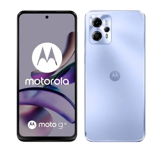 Motorola moto (g13, display HD+ da 6,5 pollici 90 Hz, fotocamera Quad Pixel da 50 MP, alto...
