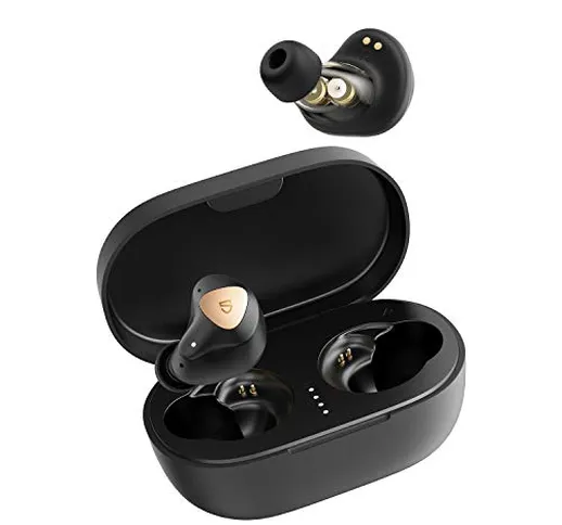 SoundPEATS Cuffie In Ear Bluetooth 5.0, Auricolari Wireless con Doppi Driver Dinamici, Cuf...
