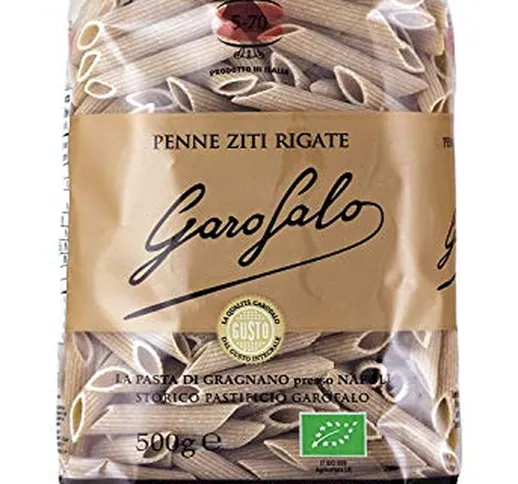 Garofalo - 5-70 PENNE RIGATE INTEGRALI - Pasta Integrale - Biologica - Cartone da 16 pacch...