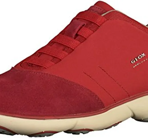 Geox U Nebula B', Scarpe da Ginnastica Uomo, Rot (Dk Red), 43 EU