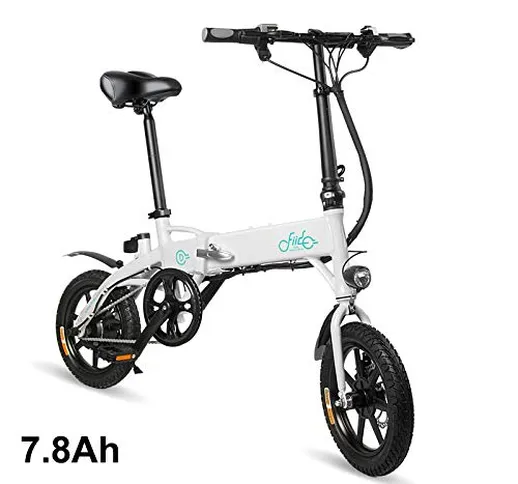 Gizayen Bicicletta Elettrica Pieghevole, Moped (Power Assist System) & Manpower Modes E-Bi...