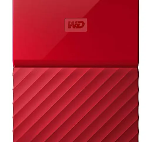 Western Digital My Passport Hard Disk Esterno Portatile, USB 3.0, Software di Backup Autom...