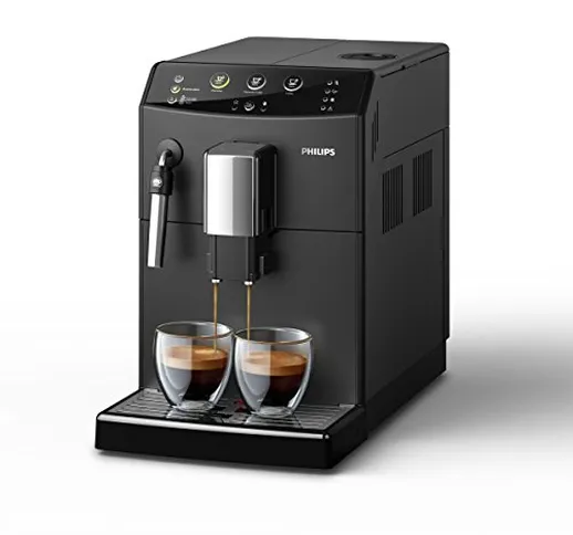 Philips HD8827/01, serie 3000, macchina da caffè automatica, pannarello classico, nera sen...