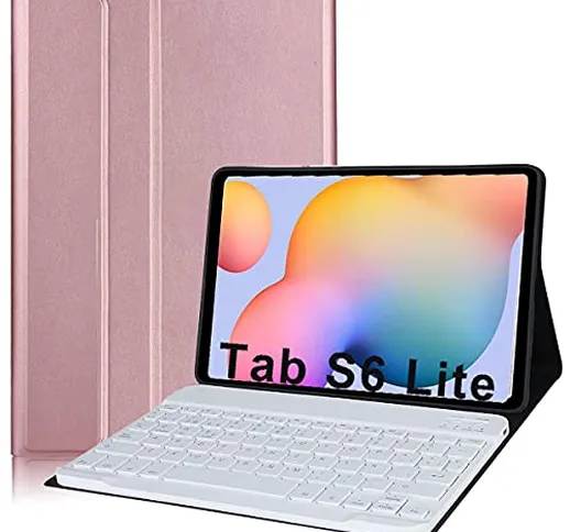 COOLEAD Cover con Tastiera per Samsung Galaxy Tab S6 Lite 10.4" 2020 Custodia con Tastiera...