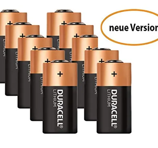 Duracell Ultra Photo Photo Batterie al litio CR123A EL123 CR17345 in confezione grande, 10...