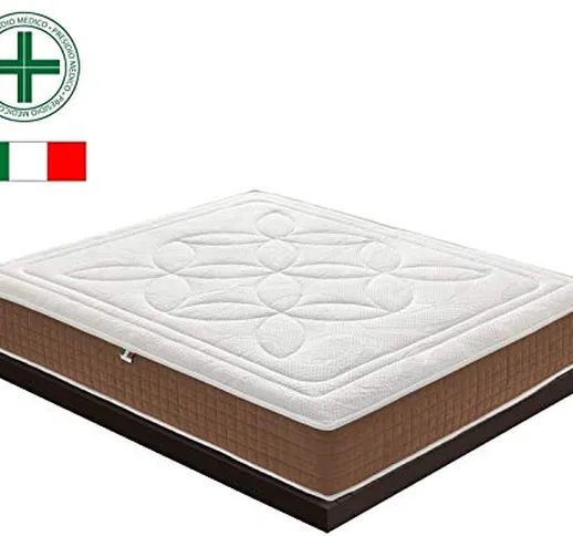 Black Friday - Materasso Matrimoniale Memory Foam con 5 cm di Memory - Ortopedico - SFODER...