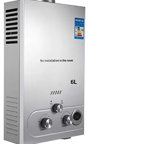 Guellin LNG - Riscaldatore di acqua a gas naturale, riscaldatore automatico per acqua ista...