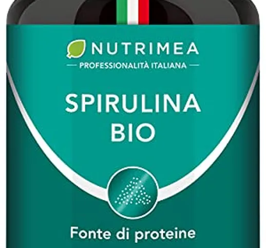 Nutrimea Spirulina BIO | 540 Compresse Con Proteine Vegetali | Alga Naturale | Fonte di En...