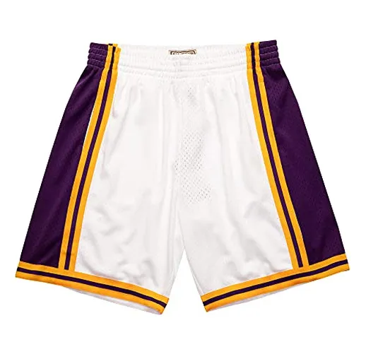Mitchell & Ness NBA Reload Swingman - Pantaloncini, La Lakers, bianco, M