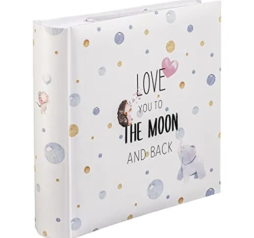 Hama Album Memo To The Moon, 100 Pagine, Max: 200 Foto da 10 x 15 cm, Multicolore, Standar...