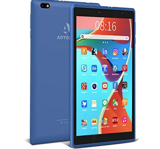 Tablet 8 pollici Android 10.0, 3 GB + 32 GB, Espanso 128GB, con Processore Quad-Core- Cert...