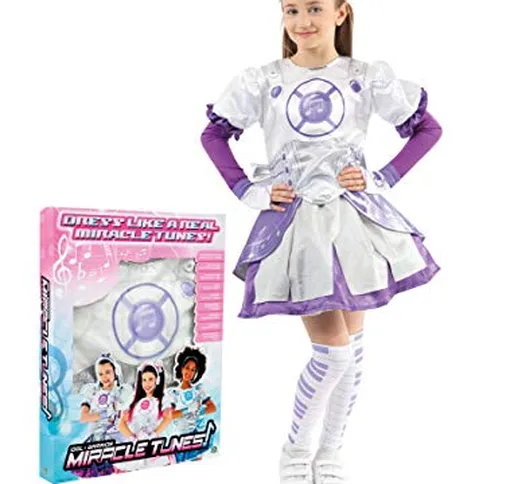 Giochi Preziosi- Miracle Tunes Vestito/Costume, Colore Bianco/Viola, Tagli Assortiti, MRC0...