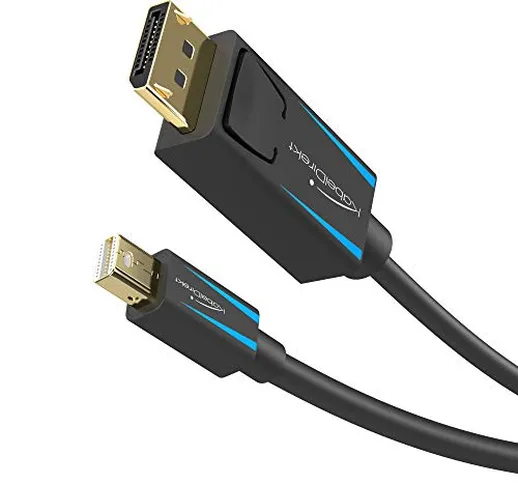 KabelDirekt - Mini DisplayPort (Thunderbolt) su Cavo DisplayPort (Mini DP su DP) - 2m - (U...