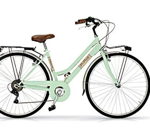 Airbici - Via Veneto 28", Bicicletta da donna, rétro vintage, citybike, verde giulietta