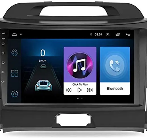 QIXI Auto Multimedia Mp5 Player Radio, Android 8.1 2 DIN Auto Dvd, 9 '' Touchscreen Blueto...