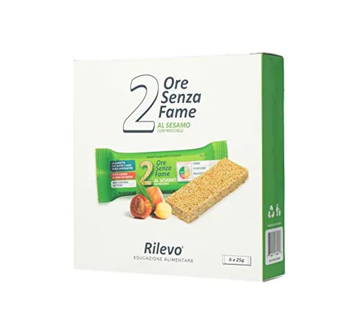 Rilevo- 6 Confezioni Singole di Barrette Spezzafame-2 ore Senza Fame Barretta Naturale con...