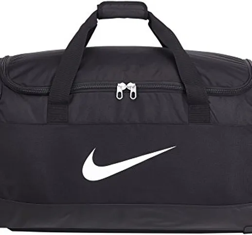 Nike Club Team Swoosh Roller Bag 3.0 Borsone, 82 cm, 120 liters, Nero (White)