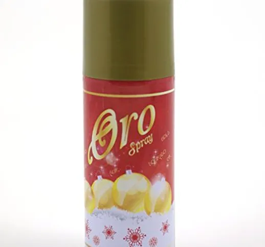 Bomboletta spray vernice oro per decorazioni natalizie 150 ml.