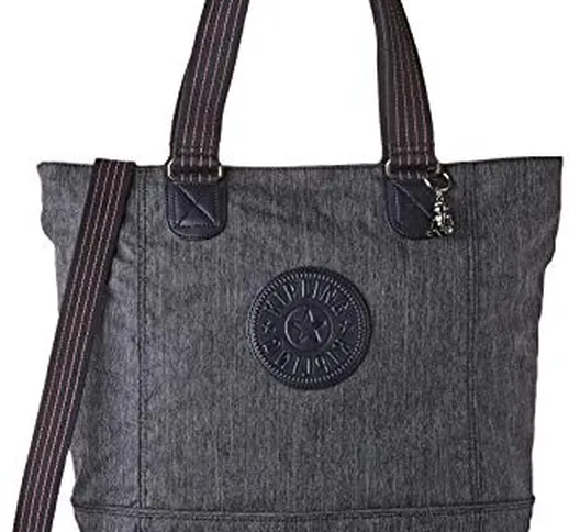 Kipling Shopper C - Borse Tote Donna, Blu (Active Denim)