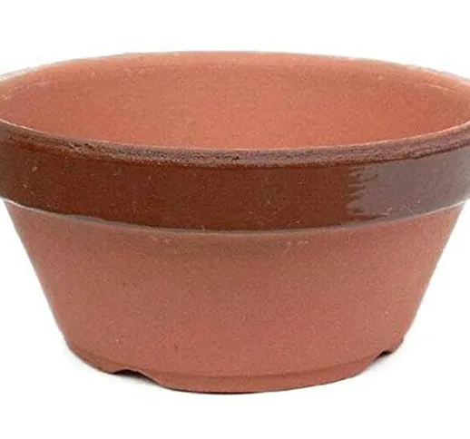 Vaso Tokoname giapponese da coltivazione per bonsai 18,6x8,7 cm (TC6)