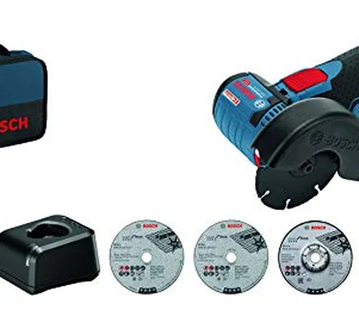Bosch Professional - Smerigliatrice angolare con sistema a batteria da 12 V GWS 12V-76 (12...
