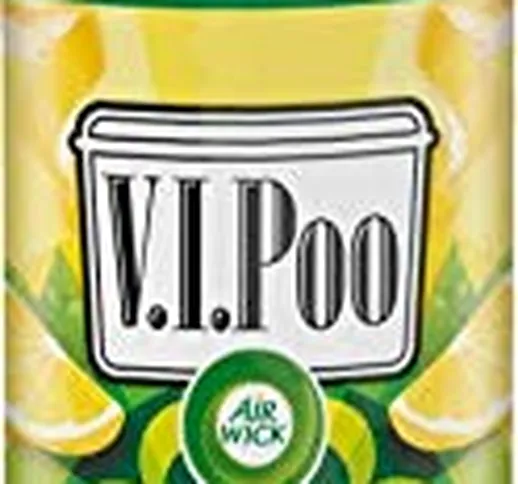 Air Wick VIPoo Pre Poo Spray, confezione doppia, limone e fruttato, 2 x 55 ml