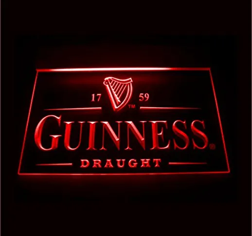 ledhouse Guinness LED Il Acrilico Signo Illuminazione Bar Personaggi della pubblicità di N...