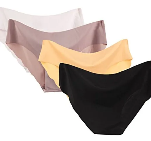 FEOYA Biancheria Intima Senza Cuciture Bikini Invisibile Mutandine da Donna in Spandex di...