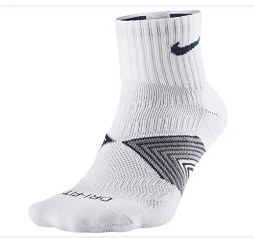 Nike One-Quarter Socks Running Dri Fit nonin, Multicolore (Multicolore), S