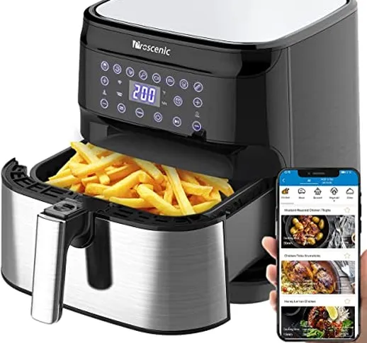 Proscenic T21 Friggitrice ad Aria, 5.5L Air Fryer Controllo con App & Alexa e Display LED...